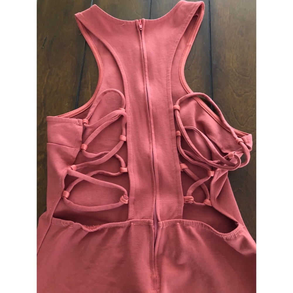 Mini Cut-Out Dress with Slit - Picture 3 of 5
